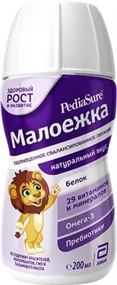 Дитяче харчування PediaSure Малоїжка збалансоване, натуральний смак, 200 мл