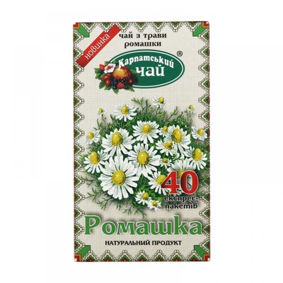 Чай травяной Экопродукт Карпатский чай Ромашка по 1,0 г №40 в фил.-пак.