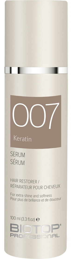 Серум для волос Biotop 007 Keratin Silky Touch с кератином для укладки, 100 мл
