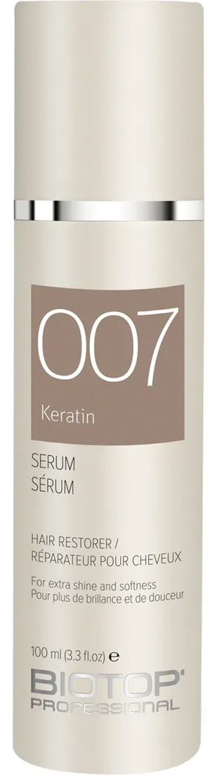 Серум для волосся Biotop 007 Keratin Silky Touch з кератином для укладання, 100 мл
