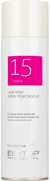 Лак для волос Biotop 15 Creative, 650 мл