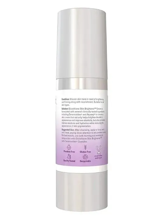 Крем для обличчя NOW Solutions Glutathione Skin Brightener Cream освітлюючий, 59 мл
