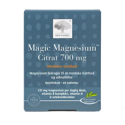 Магнію цитрат New Nordic Magic Magnesium Citrat таблетки по 700 мг №60