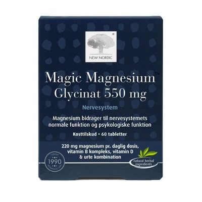 Магния глицинат New Nordic Magic Magnesium Glycinat таблетки по 550 мг №60