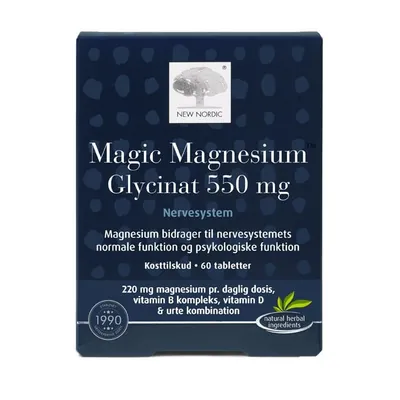Магнію гліцинат New Nordic Magic Magnesium Glycinat таблетки по 550 мг №60