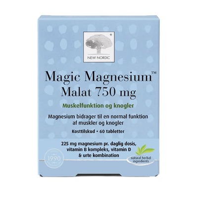 Магния малат New Nordic Magic Magnesium Malat таблетки по 750 мг №60