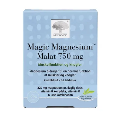 Магнію малат New Nordic Magic Magnesium Malat таблетки по 750 мг №60