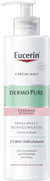 Гель для вмивання Eucerin 63830 DermoPure потрійної дії очищуючий для проблемної шкіри, 400 мл