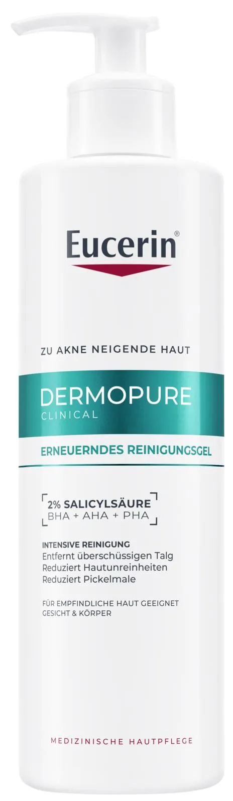 Гель для вмивання Eucerin DermoPure Clinical очищувальний для корекції проблемної шкіри (63830), 400 мл