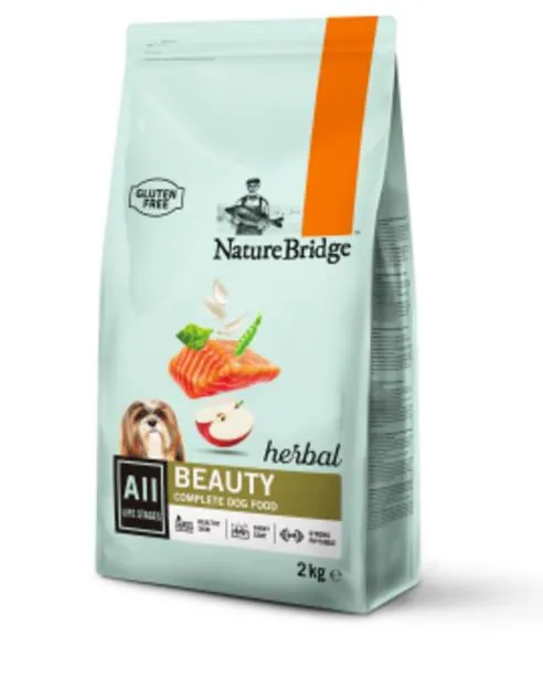 Корм сухий для собак Nature Bridge Herbal для краси на всіх стадіях життя з куркою та лососем, 2 кг