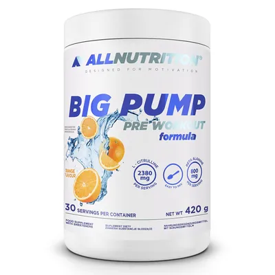 Передтренувальний комплекс Allnutrition Big Pump апельсин, 420 г