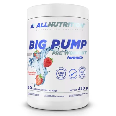 Передтренувальний комплекс Allnutrition Big Pump полуниця, 420 г