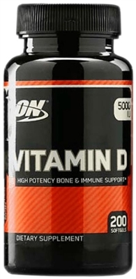 Вітаміни Optimum Nutrition Vitamin D 5000 IU, 200 капсул