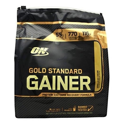 Гейнер Optimum Nutrition Gold Standard Gainer, ваниль, 2,3 кг