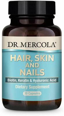 Вітаміни для волосся шкіри та нігтів Dr. Mercola Hair, Skin & Nails, 30 капсул
