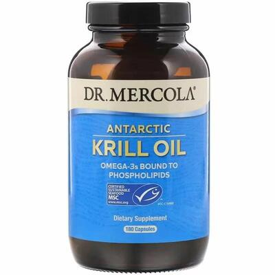 Масло арктического криля Dr. Mercola Antarctic Krill Oil, 180 капсул