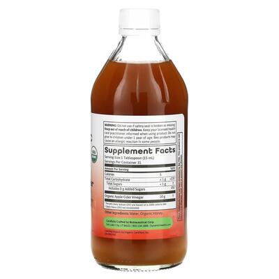 Яблучний оцет Dynamic Health Apple Cider Vinegar з медом і м'якоттю, 473 мл