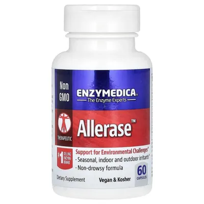 Аллераза Enzymedica Allerase комплекс від алергії, 60 капсул