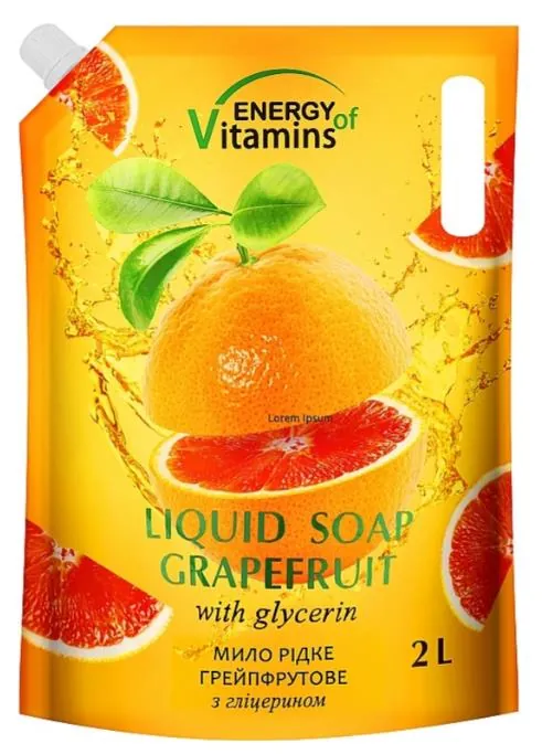 Мило рідке Energy of Vitamins Грейпфрутове, 2 л