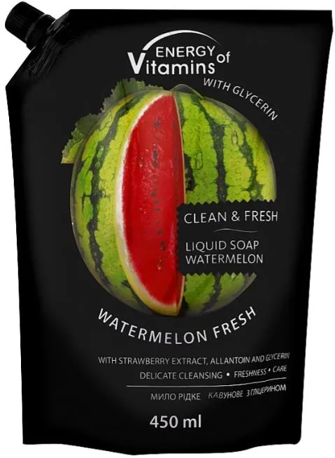 Мило рідке Energy of Vitamins Кавунове, 450 мл