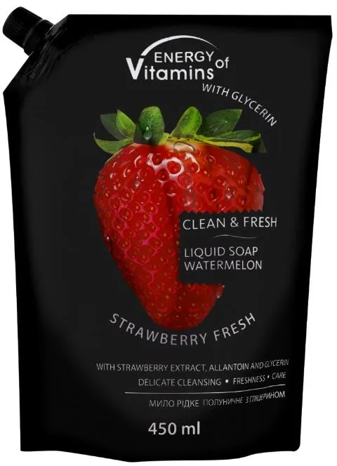 Мило рідке Energy of Vitamins Полуничне, 450 мл