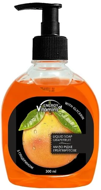 Мило рідке Energy of Vitamins Грейпфрутове з гліцерином, 300 мл