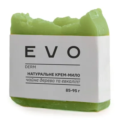 Крем-мило EVO derm натуральне Чайне дерево та евкаліпт, 85-95 г