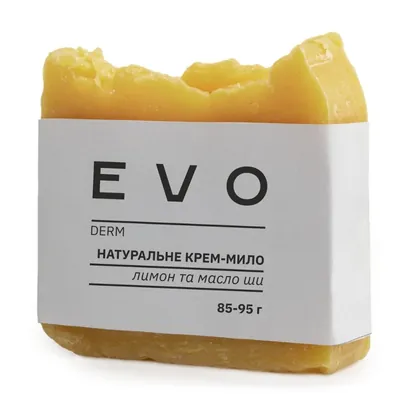Крем-мило EVO derm натуральне Лимон та масло ши, 85-95 г