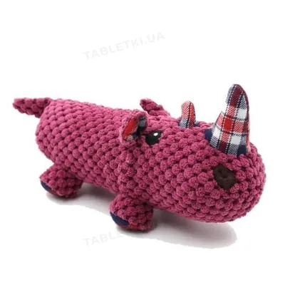 Іграшка для собаки Over Zoo Динозавр, RHINO TOY 21.6 см (DB-0264)