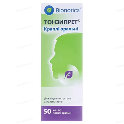 Тонзипрет краплі ор. по 50 мл у флак.
