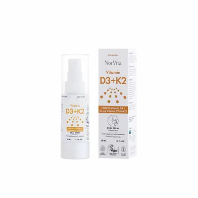 Вітамін Д3 + К2 NorVita Vitamin D3+K2 спрей, 30 мл
