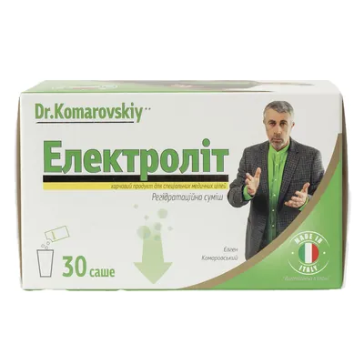Електроліт Dr.Komarovskiy порошок для приготування орального розчину №30 в саше