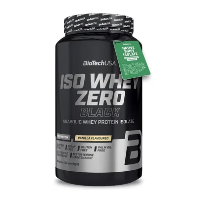 Протеїн сироватковий ізолят Biotech Iso Whey Zero Black ваніль, 908 г