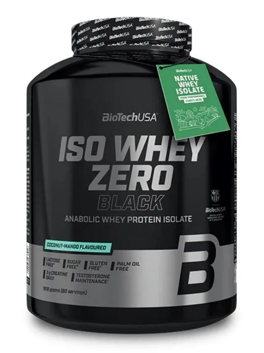 Протеїн сироватковий ізолят Biotech Iso Whey Zero Black кокос-манго, 1,816 кг