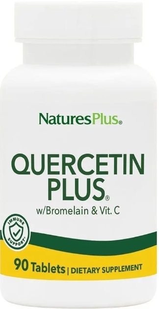 Кверцетин Nature's Plus Quercetin Plus, 90 таблеток