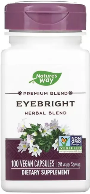 Eyebright, трав’яна суміш, 100 веганських капсул