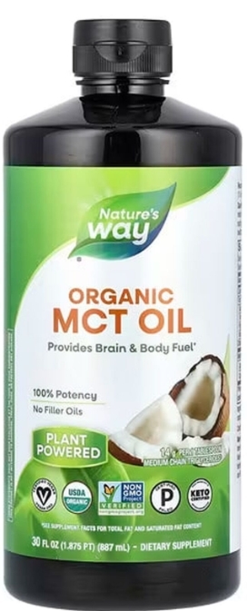 Кокосовое масло MCT Nature's Way Oil From Coconut, 887 мл