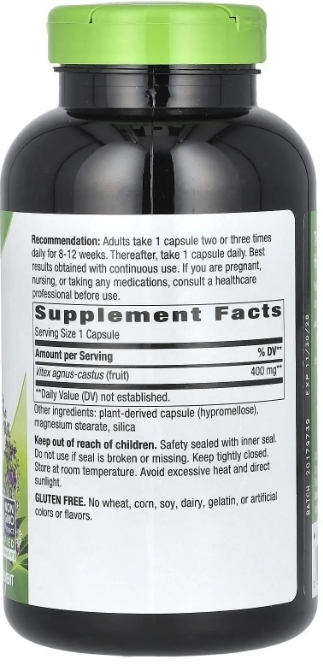 Авраамово дерево Nature's Way Vitex (Fruit) 400 мг, 320 капсул