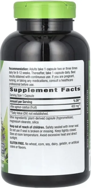 Авраамове дерево Nature's Way Vitex (Fruit) 400 мг, 320 капсул
