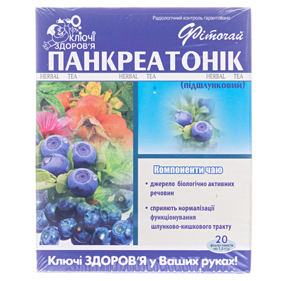 ФиточайКлючиЗдоровьяПанкреатоник(поджелудочный)по1.5г№20вфил.-пак.