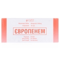 Европенем порошок для р-ра д/ин. по 500 мг №10 во флак.