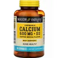 Вітамінно-мінеральний комплекс Mason Natural Chewables Calcium 600 Plus Vitamin D3 кава-мокко, 100 таблеток