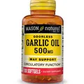 Часникова олія Mason Natural Odorless Garlic Oil 500, 100 гелевих капсул