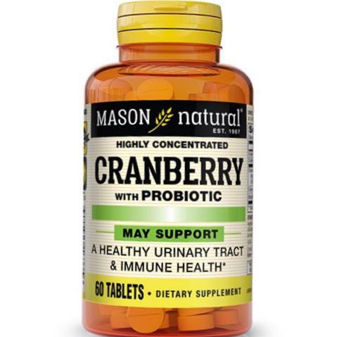 Клюква с пробиотиком Mason Natural Cranberry with Probiotic, 60 таблеток