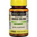 Гинкго билоба Mason Natural Whole Herb Ginkgo Biloba, 90 капсул