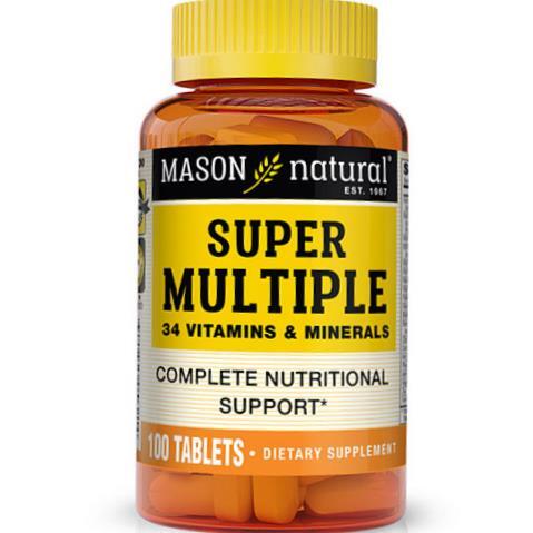 Витаминно-минеральный комплекс Mason Natural Super Multiple, 100 таблеток