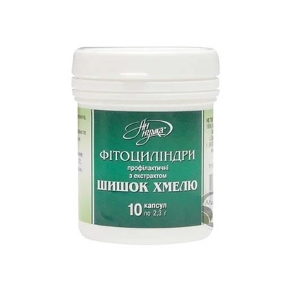 Фитоцилиндры профилактические Ан-нушка с экстрактом шишек хмеля №10 в упак.