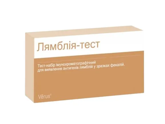 Тест-набір Verus Лямблія Тест для виявлення антигенів лямблій в зразках фекалій, 1 штука