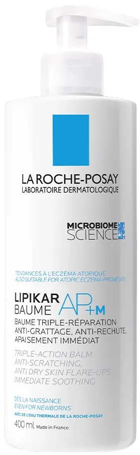 Бальзам для обличчя і тіла La Roche-Posay Lipikar AP+M ліпідовідновлюючий для дуже сухої та схильної до атопії шкіри, 400 мл