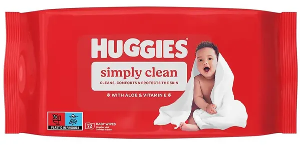 Серветки вологі Huggies Simply Clean дитячі, 72 шт